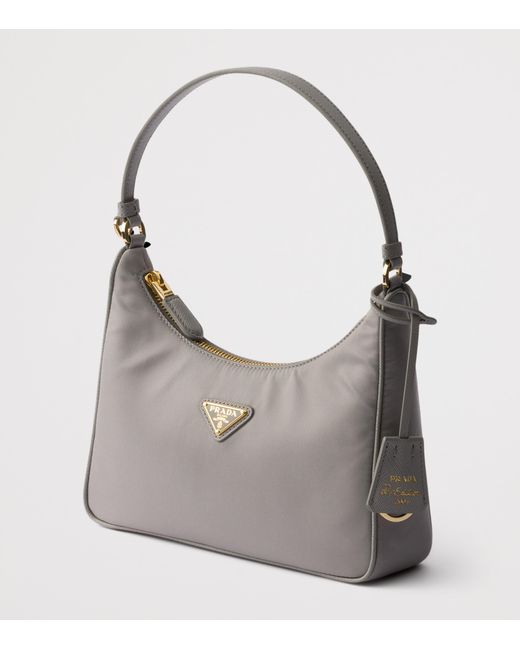 Prada Gray Re-Nylon Re-Edition 2005 Shoulder Bag