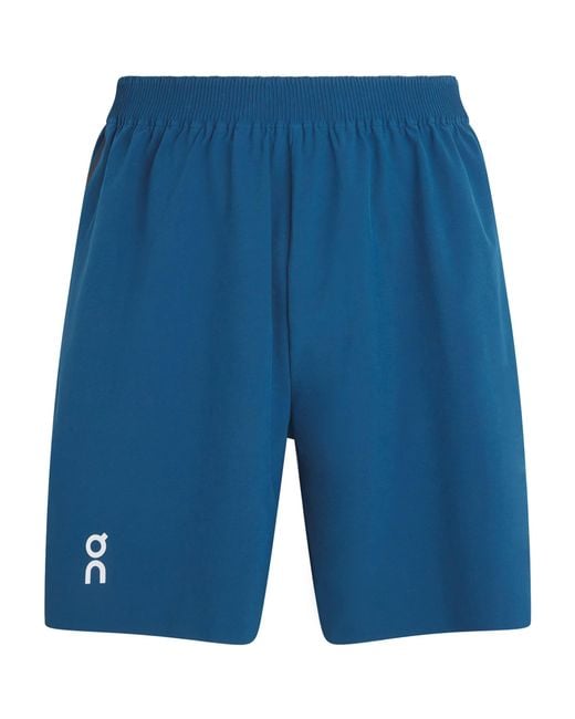 On Shoes Blue Train Shorts for men