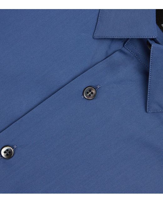 Giorgio Armani Blue Cotton-blend Shirt for men