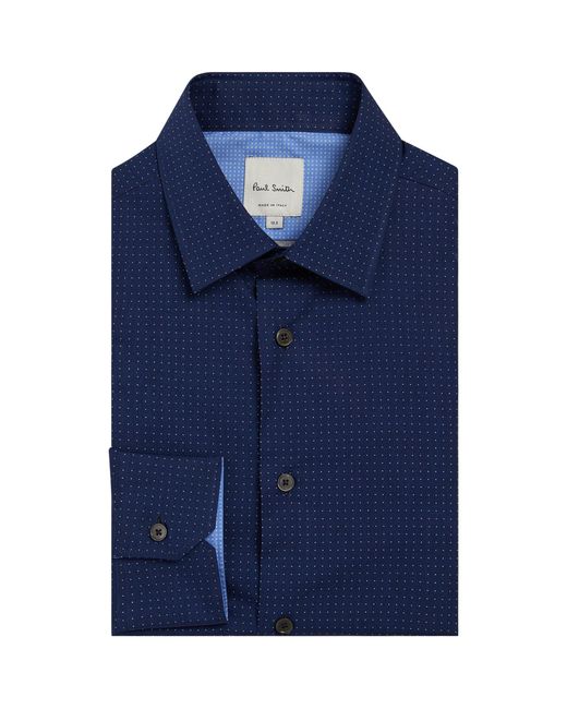 Paul Smith Blue Polka-dot Shirt for men