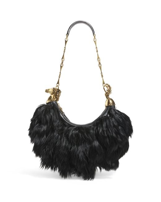 Chloé Black Feather Shoulder Bag