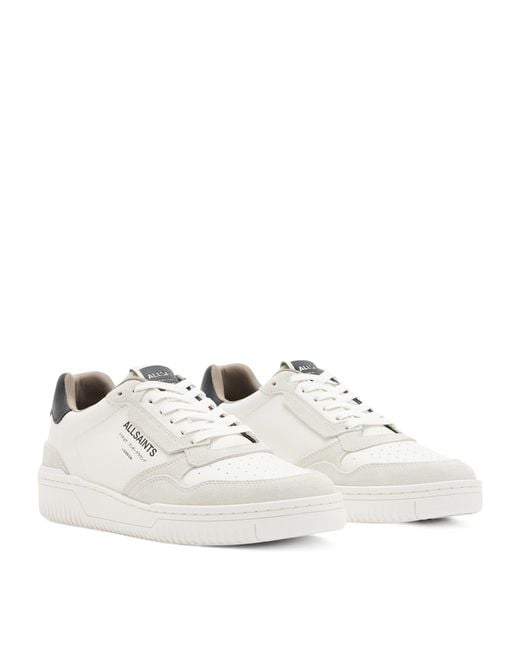 AllSaints White Leather Regan Sneakers for men
