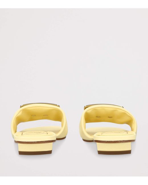 Roger Vivier Natural Leather Belle Vivier Mules 20