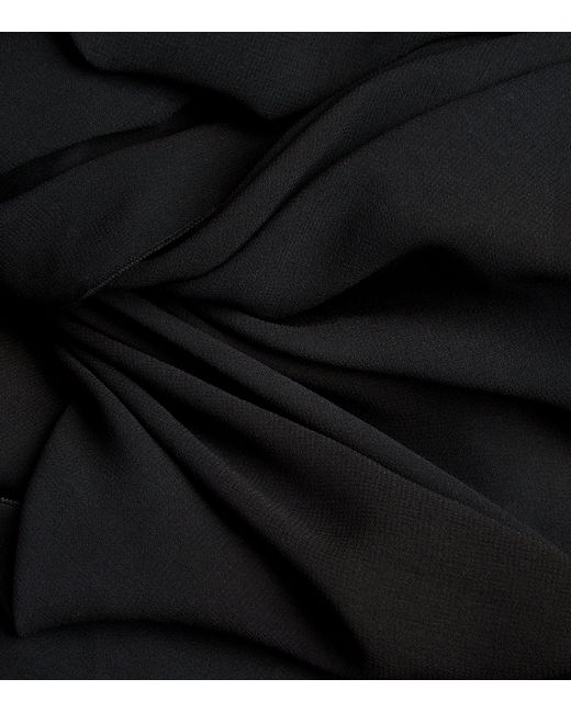 Jacquemus Black Draped Castagna Mini Dress
