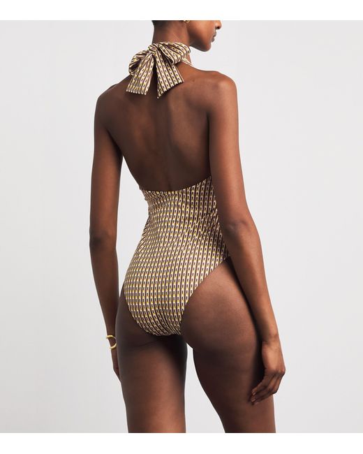 Sir Brown Geometric Cooper Swimsuit