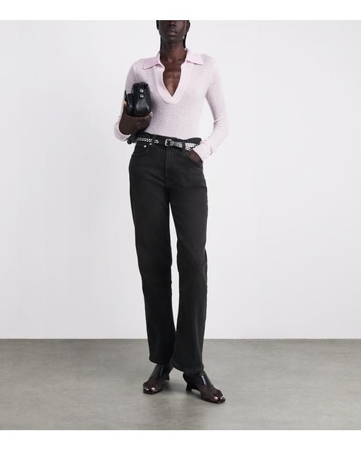 Citizens of Humanity Black Palma Straight Jeans
