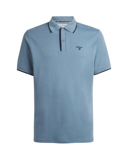 Barbour Blue Callock Polo Shirt for men