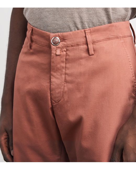Jacob Cohen Red Bobby Slim Trousers for men