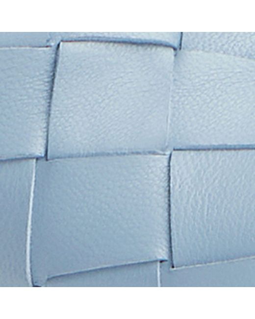 Bottega Veneta Blue Leather Intrecciato Blink Mules 80