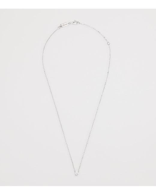 Harrods Metallic And Diamond Pendant Necklace