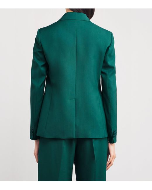 Weekend by Maxmara Green Virgin Wool Blazer