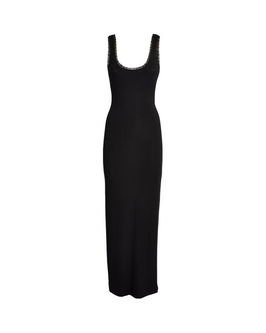 Skims Black Soft Lounge Maxi Dress