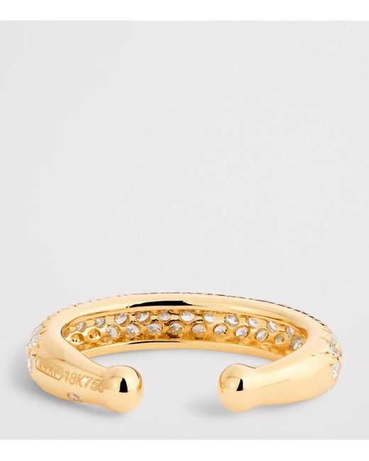 SHAY Metallic And Diamond Boho Jumbo Single Ear Cuff