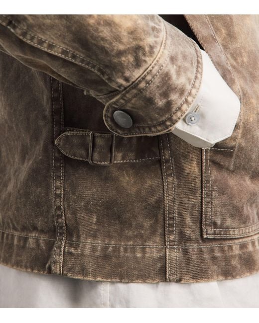 IM MEN Brown Cotton Elements Jacket for men