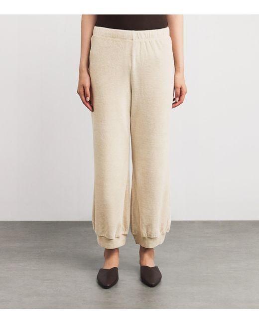 Suzie Kondi Natural Cotton-Blend Harem Sweatpants