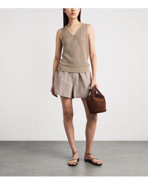 Varley Natural Cotton Stripe Darina Shorts