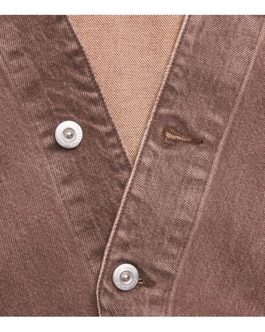 Our Legacy Brown Origin Denim Jacket for men