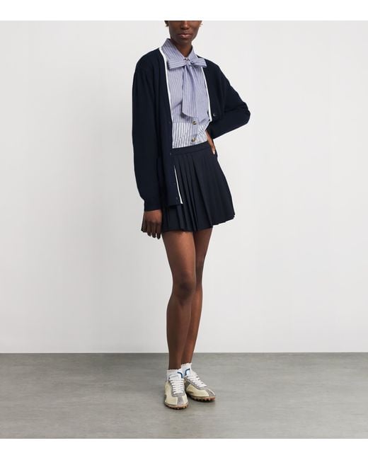 Sandro Blue Cotton Stripe Shirt