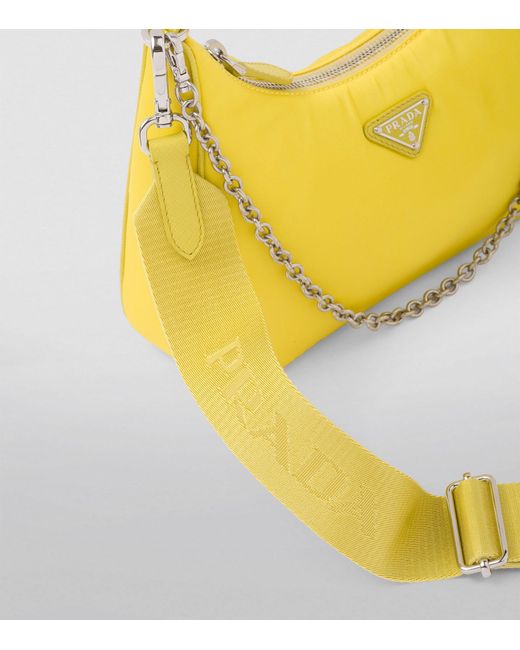 Prada Yellow Re-nylon Re-edition 2005 Shoulder Bag