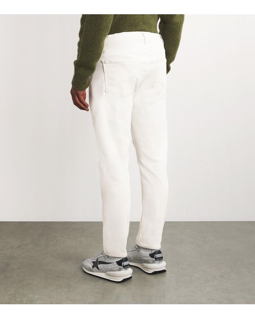 PAIGE White Lennox Slim Jeans for men