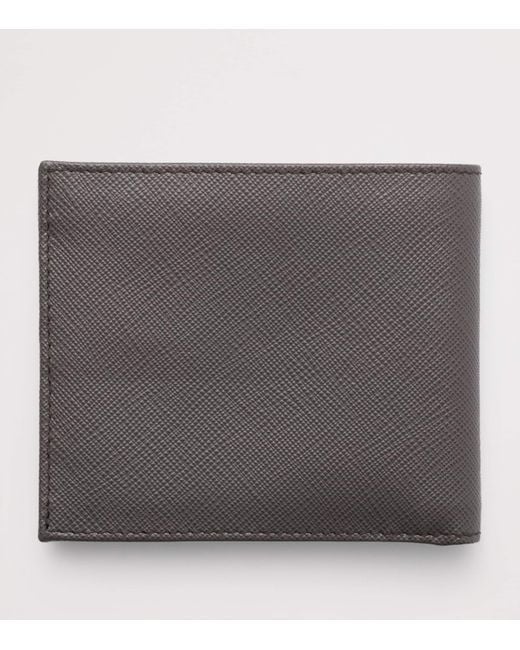 Prada Black Saffiano Leather Bifold Wallet for men