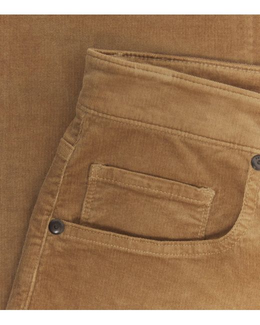 PAIGE Brown Corduroy Federal Slim-Straight Jeans for men