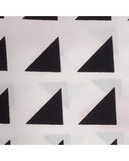 Prada Black Silk Lipstick Triangle Scarf