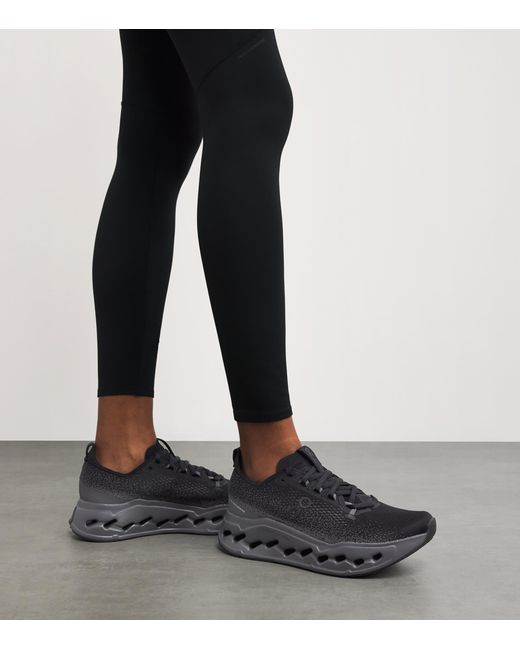 On Shoes Black Cloudsurfer Max Trainers