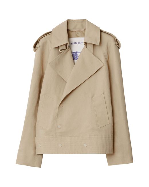 Burberry Natural Canvas Trench Jacket