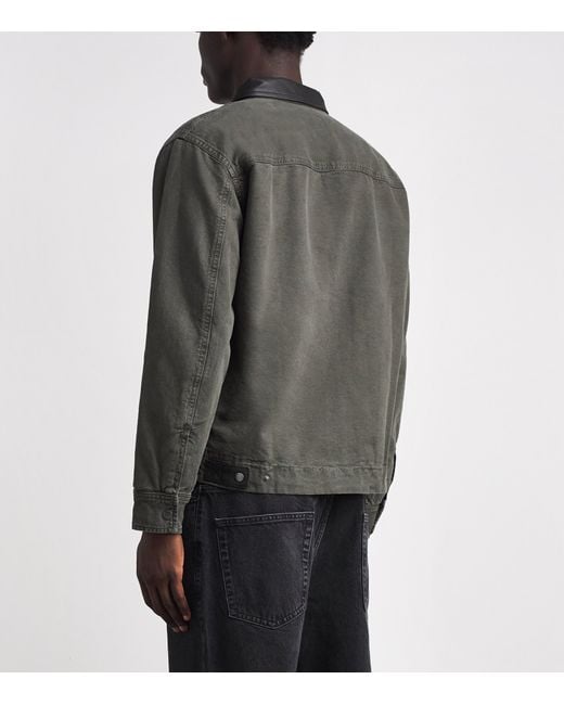 Rag & Bone Gray Workwear Denim Shacket for men