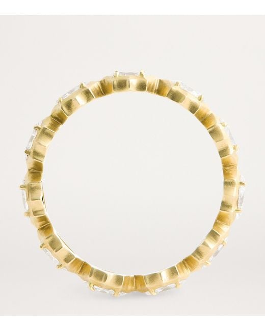 Jade Trau Metallic Large And Diamond Alchemy Maverick Eternity Ring