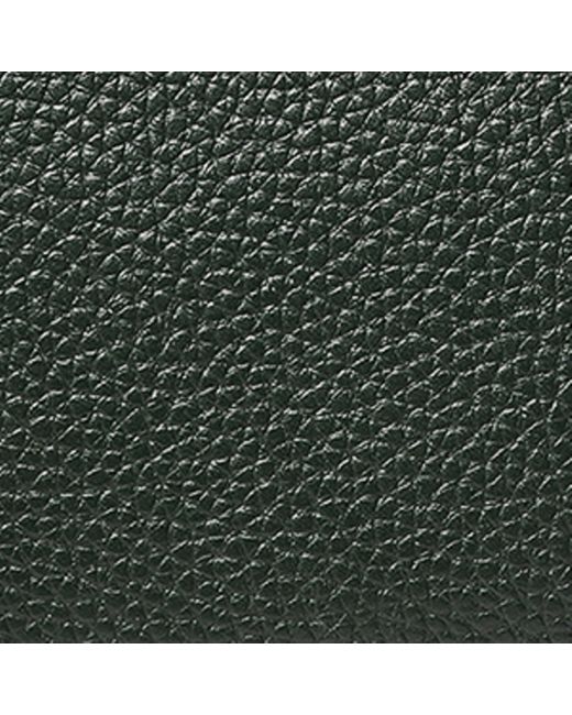 Aspinal Green Large Leather Ella Pouch