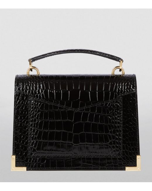 The Kooples Black Small Leather Emily Top-handle Bag