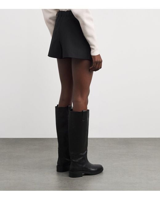Maje Black Asymmetric Tailored Skort