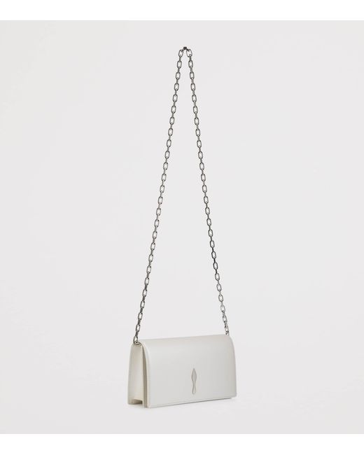 Christian Louboutin Gray Bettina Nappa Leather Clutch Bag