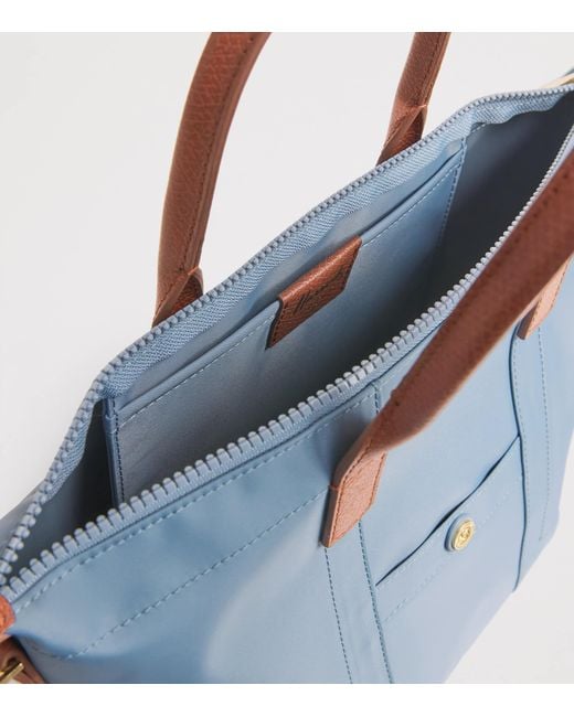 Harrods Blue Grab Nylon Tote Bag