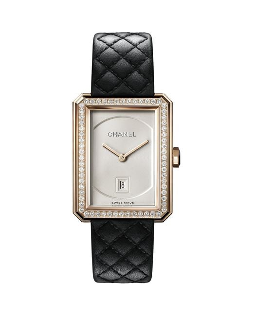 Chanel Black And Diamond Boy·Friend Watch