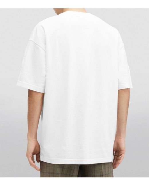 AllSaints White Cotton Biggy Logo T-shirt for men