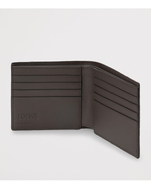 Loewe Black Leather Puzzle Bifold Wallet for men