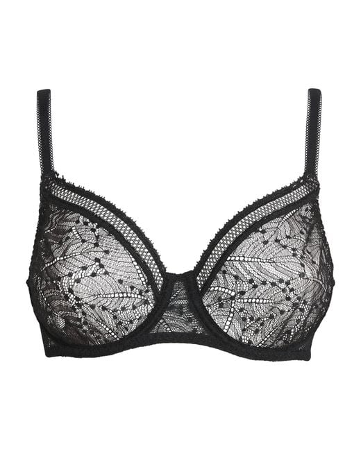 Simone Perele Black Lace Comète Plunge Bra
