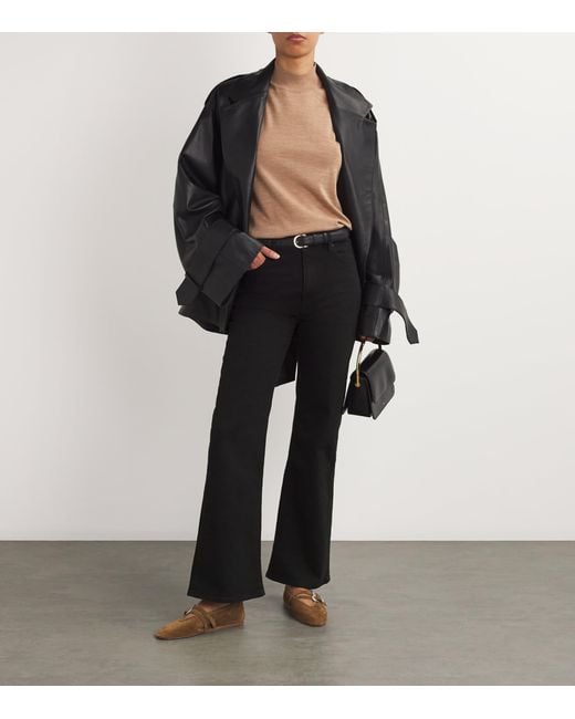 FRAME Black The Pixie Arrow Bootcut Jeans
