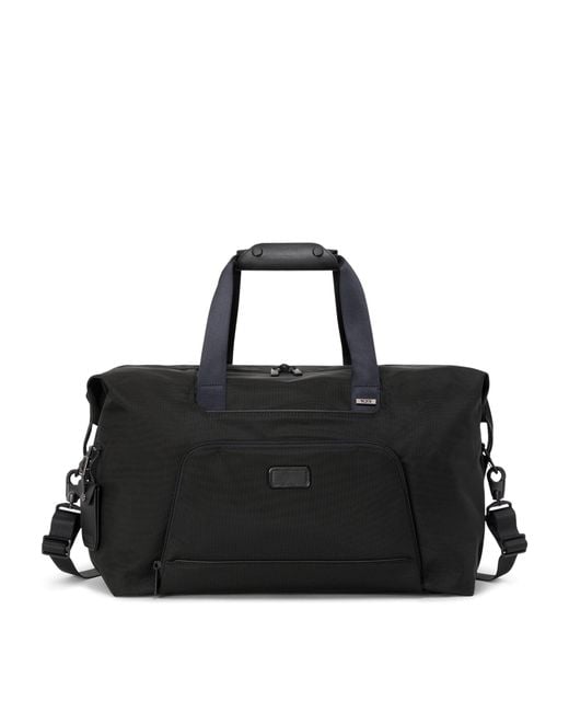 Tumi Black Alpha 4 Double Expansion Duffle Bag for men