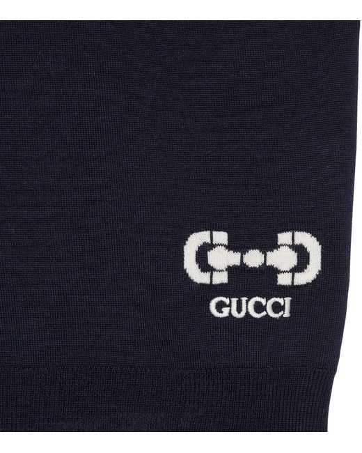 Gucci Blue Wool Top