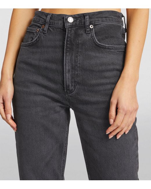 Agolde Gray Stovepipe Jeans