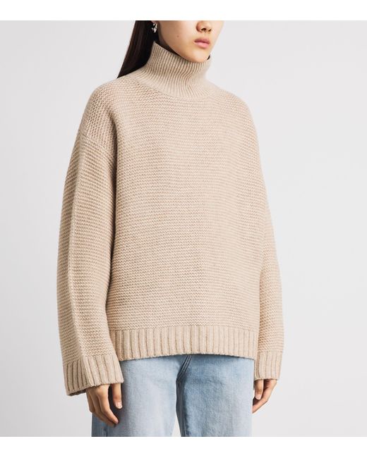 FRAME Natural Stretch-Wool The Links Rollneck Sweater