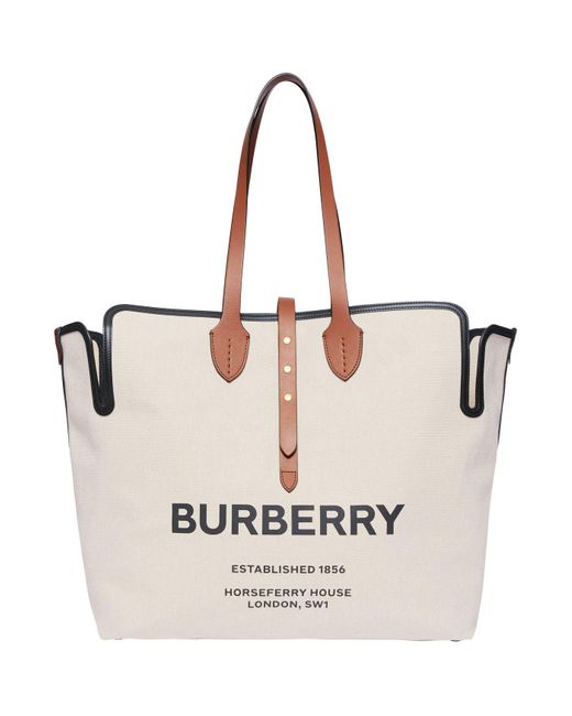 Burberry Brown The Large Soft Cotton Canvas Belt Bag