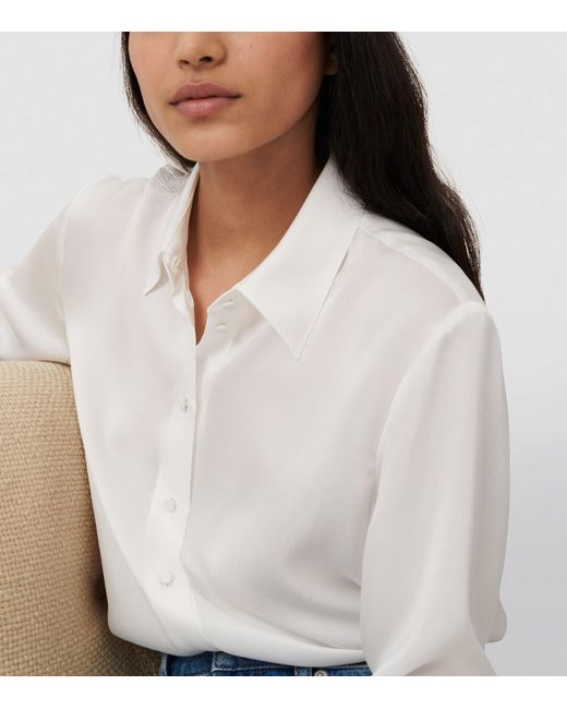 Maje White Silk Shirt