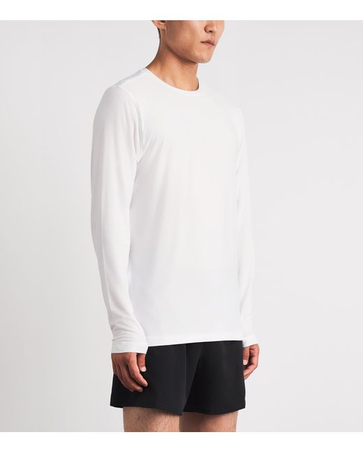 vuori White Strato Tech Long-Sleeve T-Shirt for men