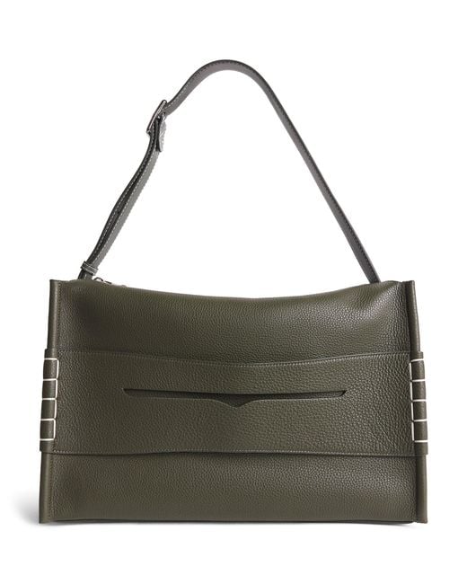 J.W. Anderson Green Leather Loafer Messenger Bag for men