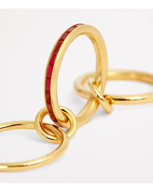 Spinelli Kilcollin Yellow And Ruby Pyrus Ring